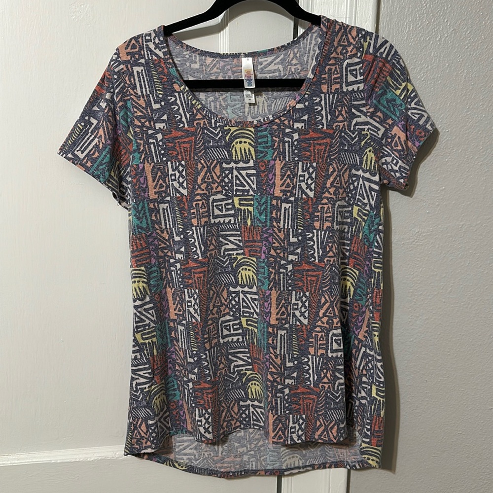 Lularoe multi color patterned top